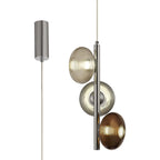 NL74419 Rome Multiple Pendant LED Smoked Copper & Champagne/Polished Chrome