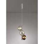 NL74419 Rome Multiple Pendant LED Smoked Copper & Champagne/Polished Chrome