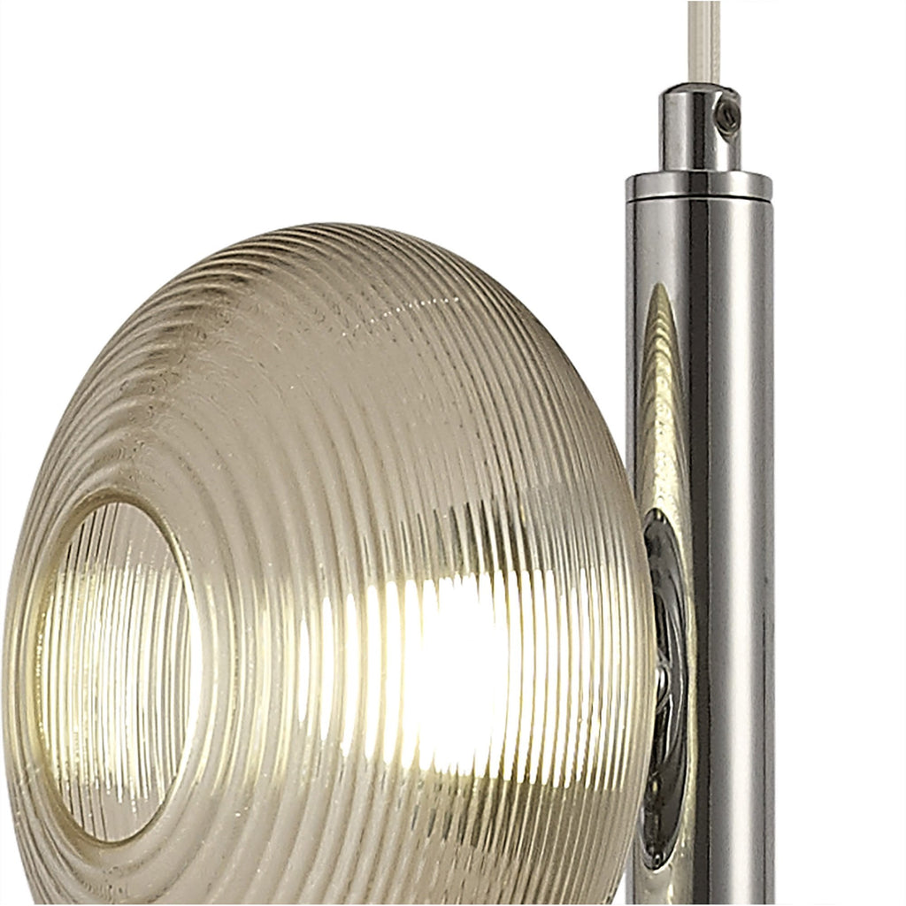 NL74419 Rome Multiple Pendant LED Smoked Copper & Champagne/Polished Chrome