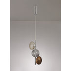 NL74419 Rome Multiple Pendant LED Smoked Copper & Champagne/Polished Chrome