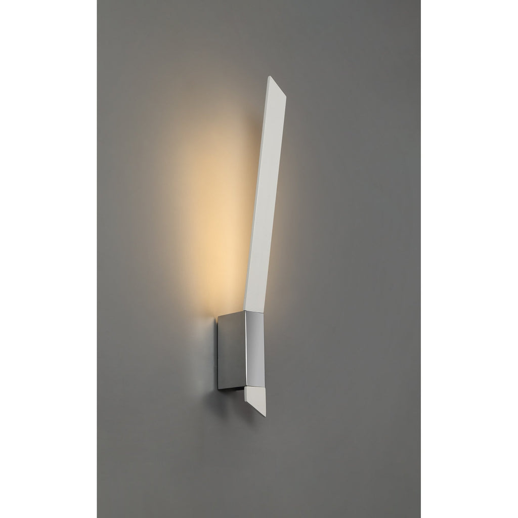 NL73609 Salva Wall Lamp LED Sand White/Polished Chrome