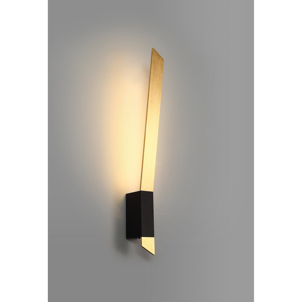 NL73629 Salva Wall Lamp LED Satin Gold/Sand Black