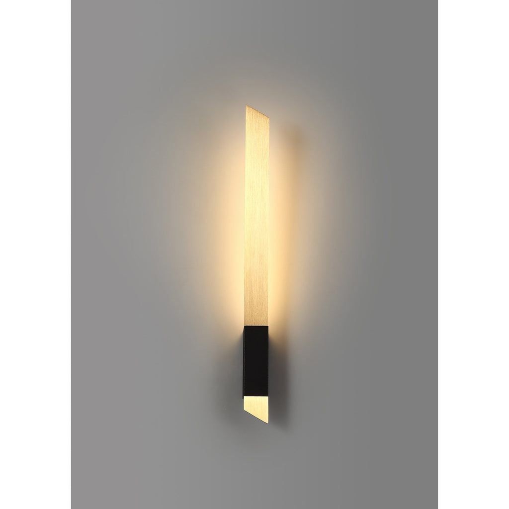 NL73629 Salva Wall Lamp LED Satin Gold/Sand Black