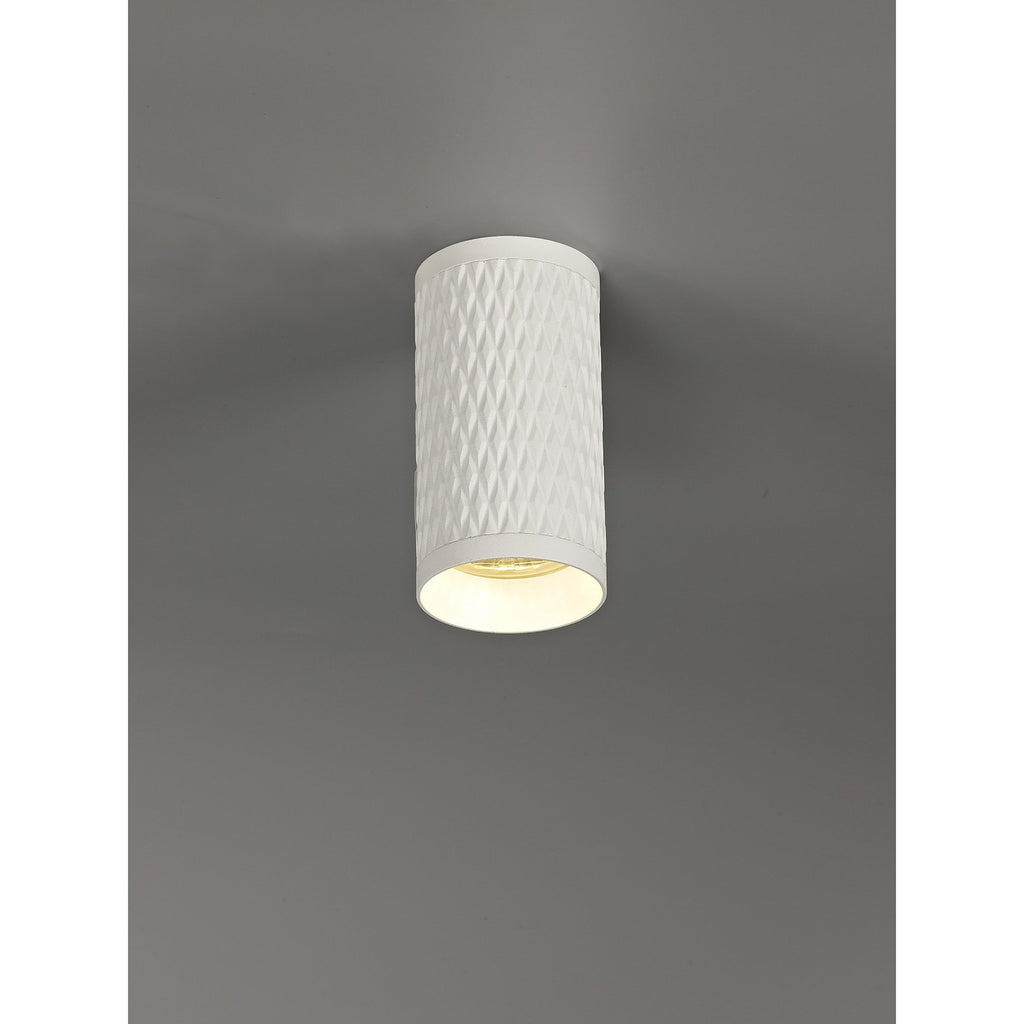 NL80159 Stockholm 11cm Surface Mounted Ceiling  Light 1 Light Sand White