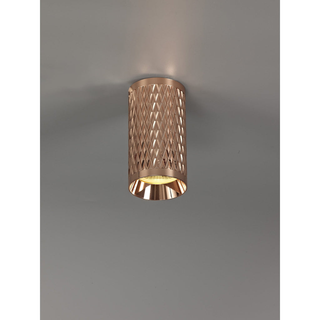 NL80179 Stockholm 11cm Surface Mounted Ceiling  Light 1 Light Rose Gold
