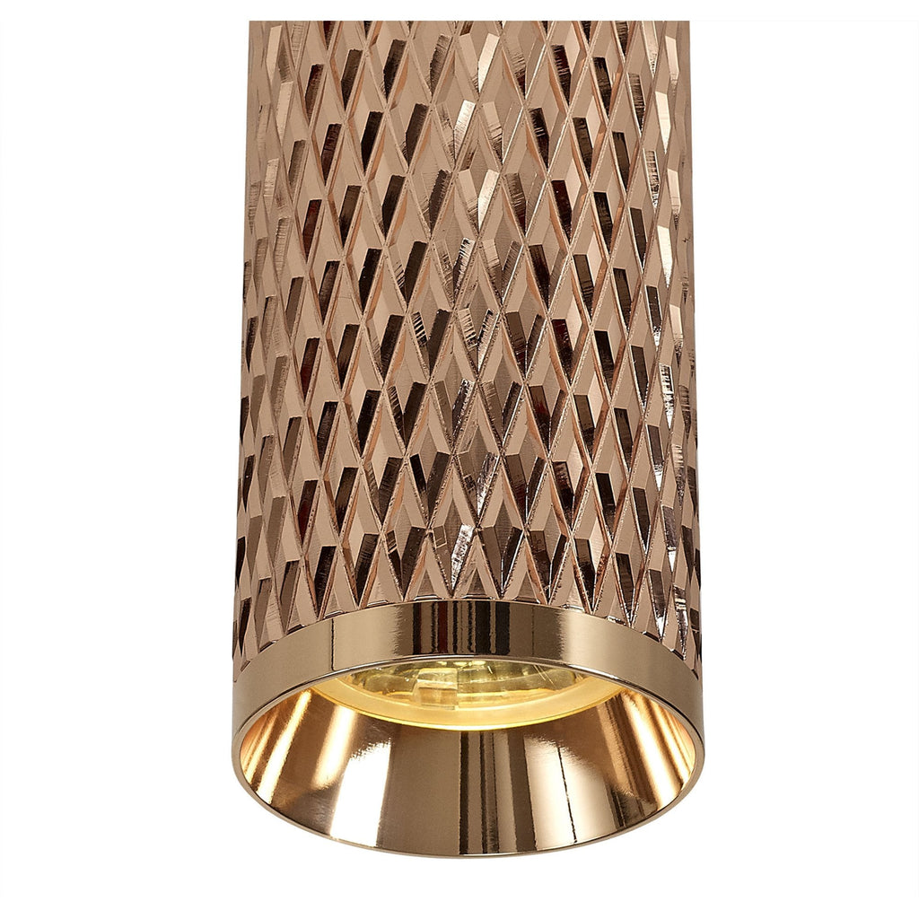 NL80219 Stockholm 20cm Surface Mounted Ceiling  Light 1 Light Rose Gold