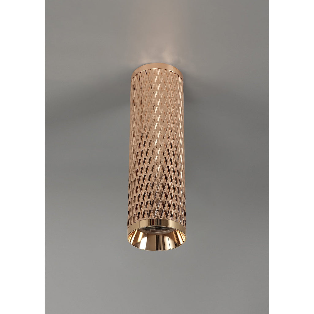 NL80219 Stockholm 20cm Surface Mounted Ceiling  Light 1 Light Rose Gold