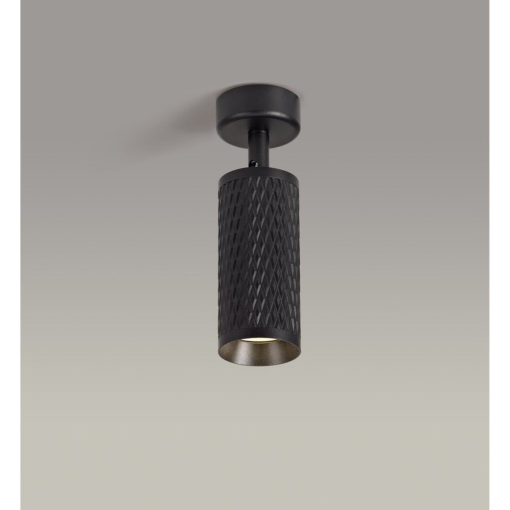 NL80269 Stockholm Surface Mounted Spot  Light 1 Light Sand Black