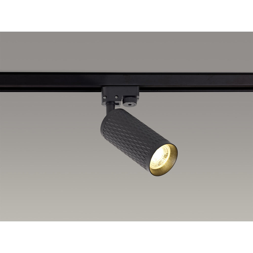 NL80309 Stockholm Track Spot  Light 1 Light Sand Black