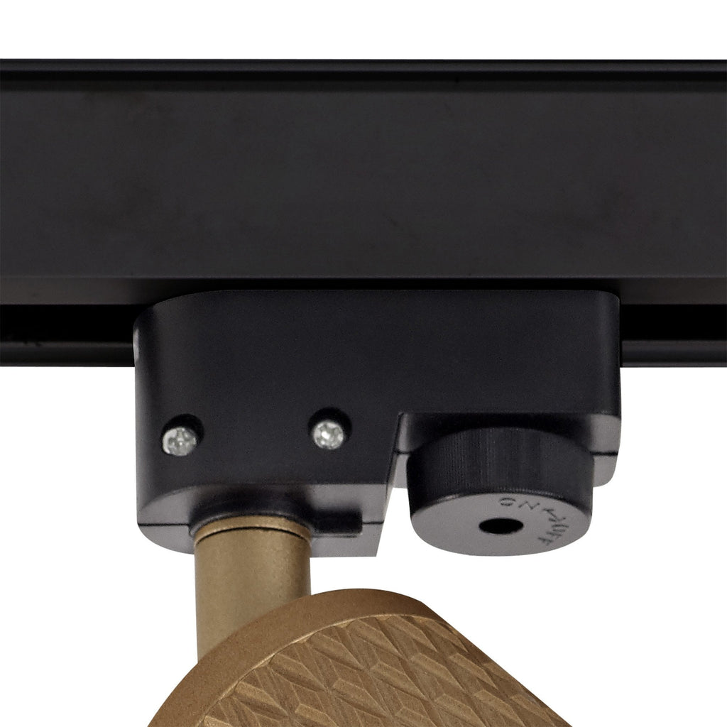 NL80329 Stockholm Track Spot  Light 1 Light Champagne Gold