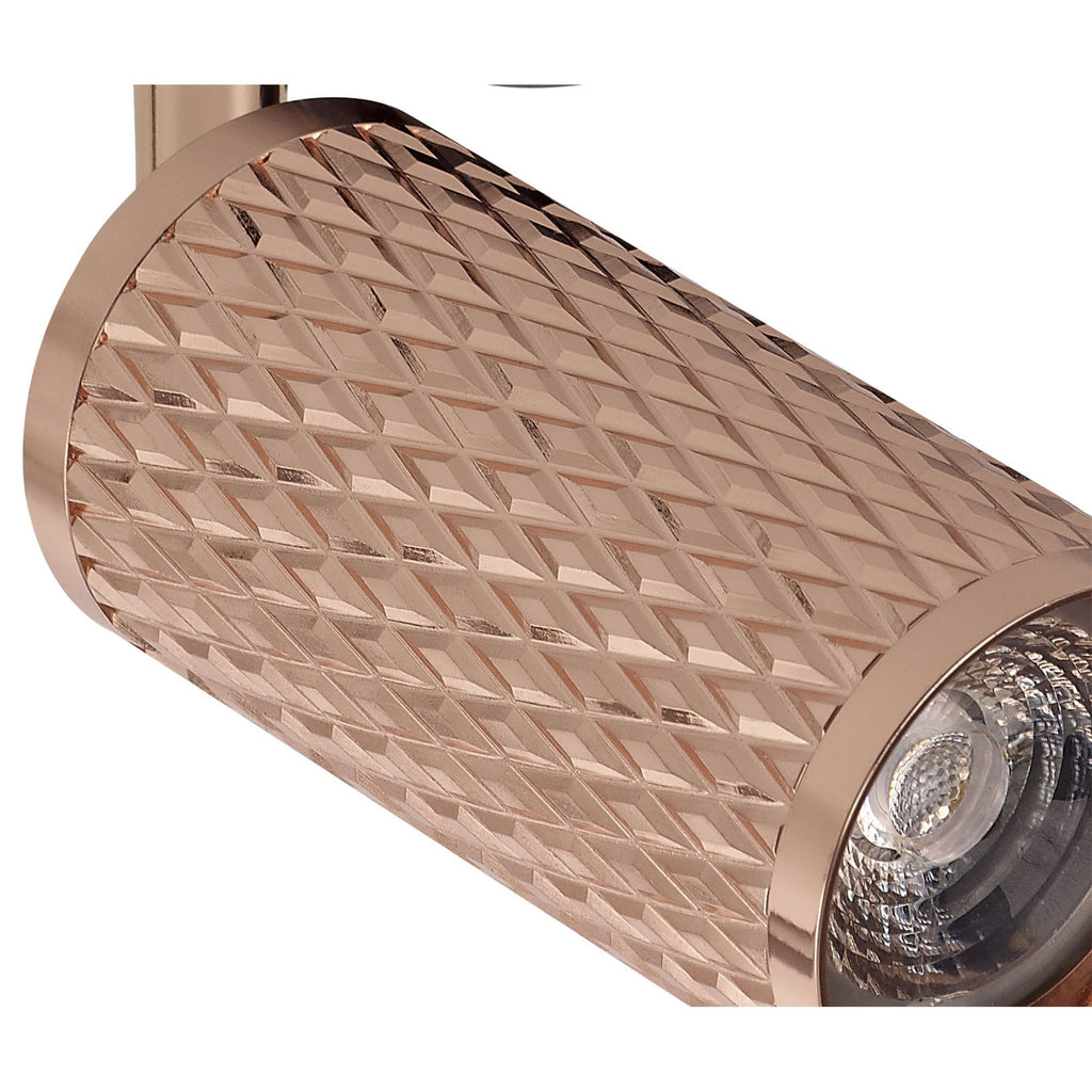 NL80339 Stockholm Track Spot  Light 1 Light Rose Gold