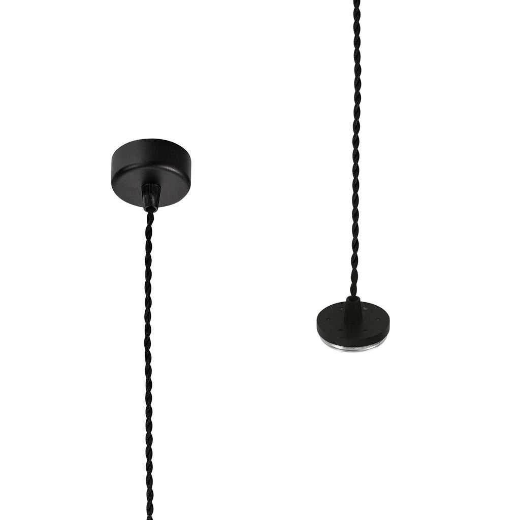 NL80349 Stockholm Pendant  Light Kit 2M 1 Light Sand Black