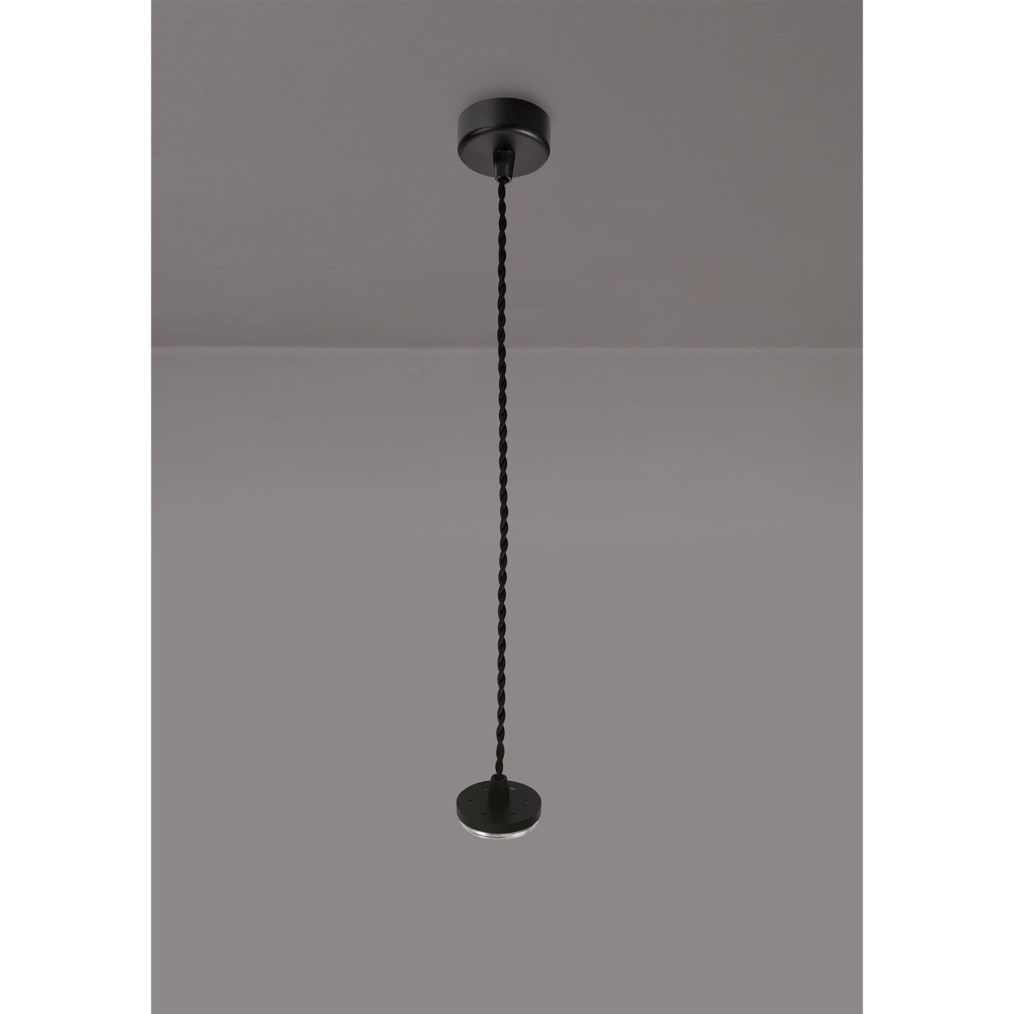 NL80349 Stockholm Pendant  Light Kit 2M 1 Light Sand Black