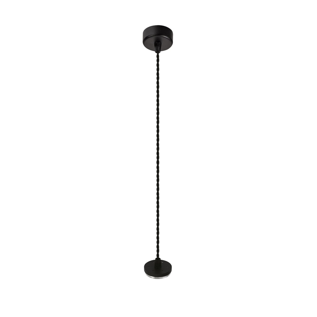 NL80349 Stockholm Pendant  Light Kit 2M 1 Light Sand Black