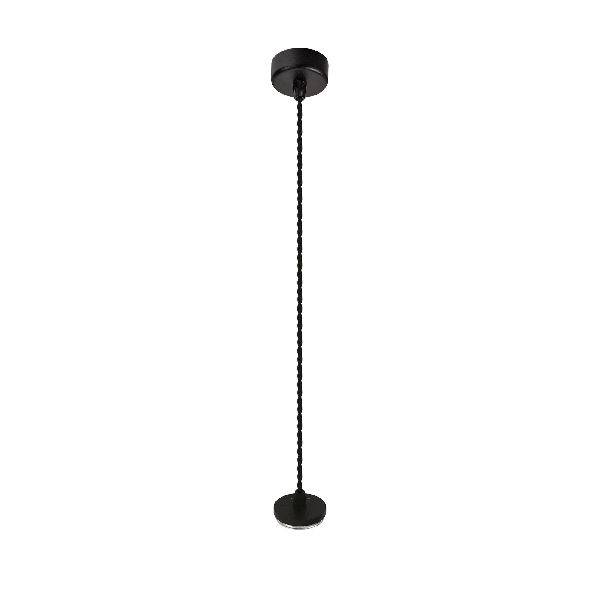 NL80349 Stockholm Pendant  Light Kit 2M 1 Light Sand Black