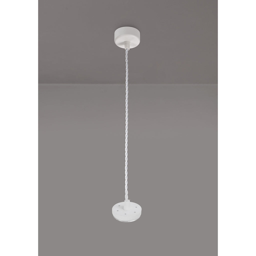 NL80359 Stockholm Pendant  Light Kit 2M 1 Light Sand White