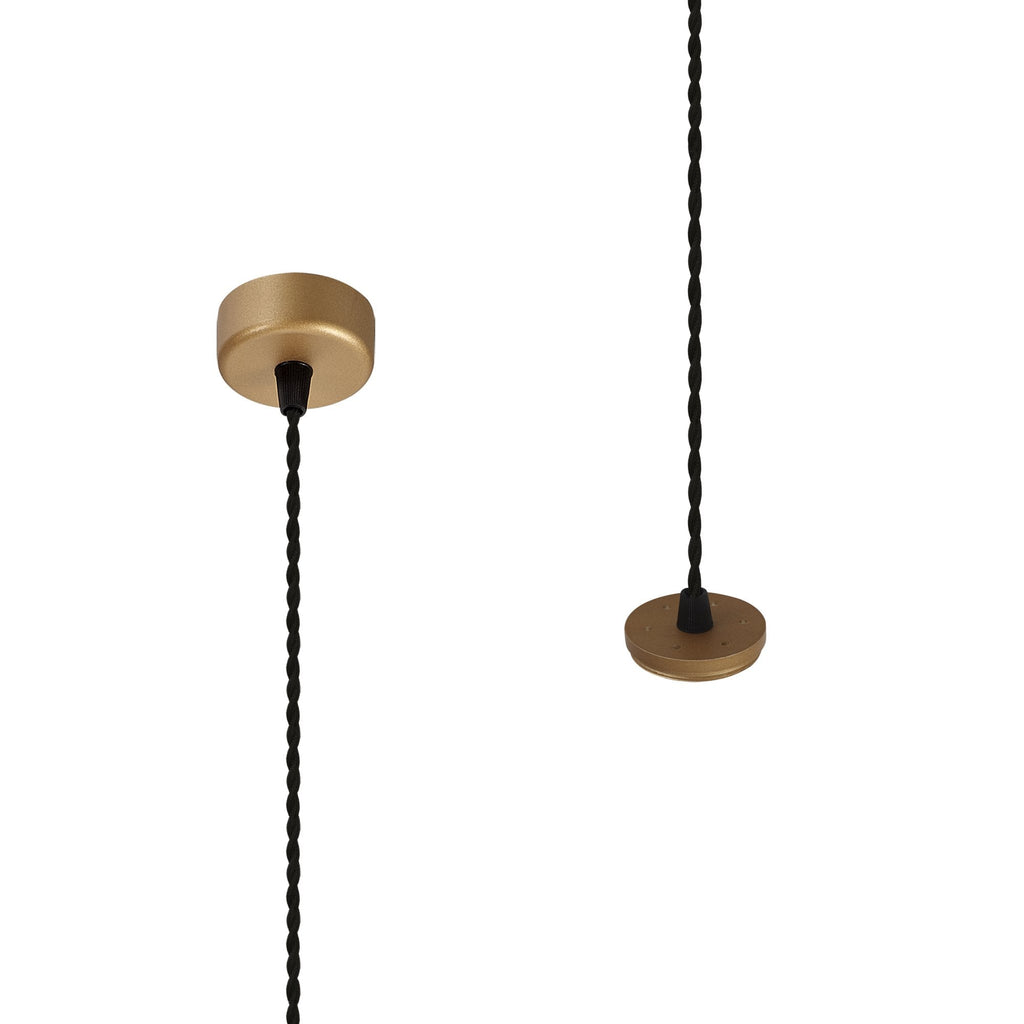 NL80369 Stockholm Pendant  Light Kit 2M 1 Light Champagne Gold