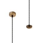 NL80369 Stockholm Pendant  Light Kit 2M 1 Light Champagne Gold
