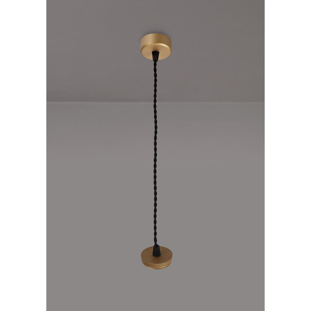 NL80369 Stockholm Pendant  Light Kit 2M 1 Light Champagne Gold