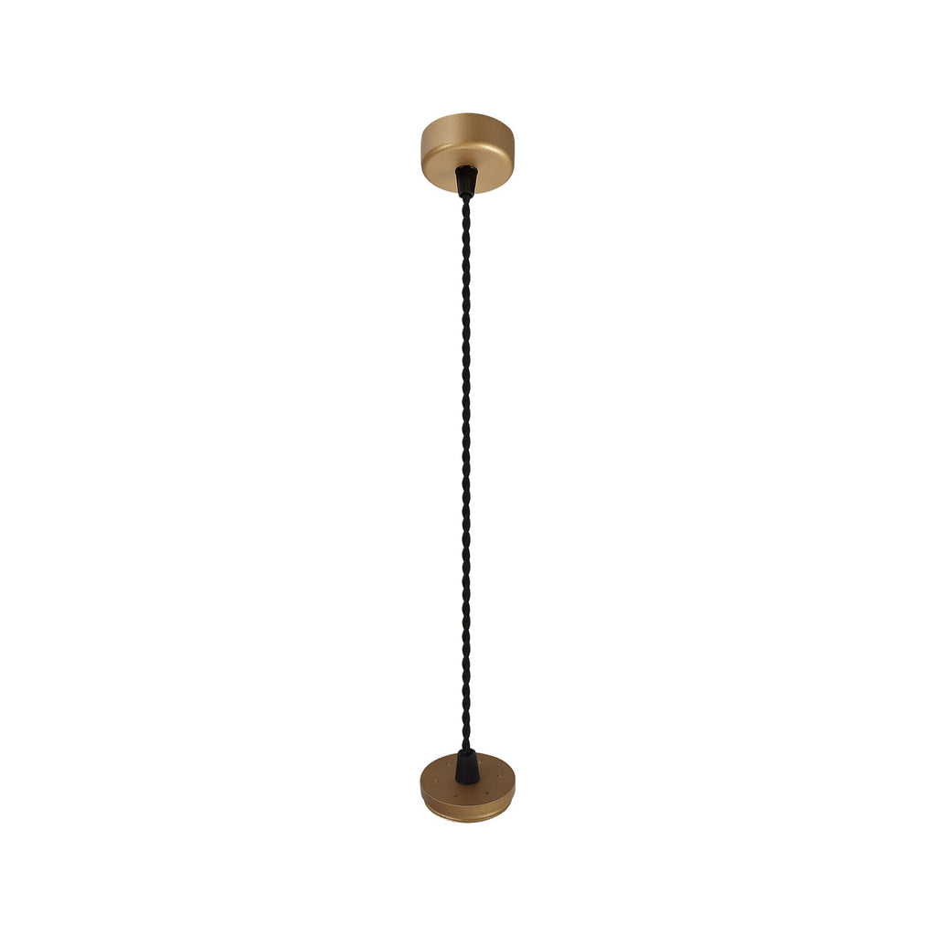 NL80369 Stockholm Pendant  Light Kit 2M 1 Light Champagne Gold