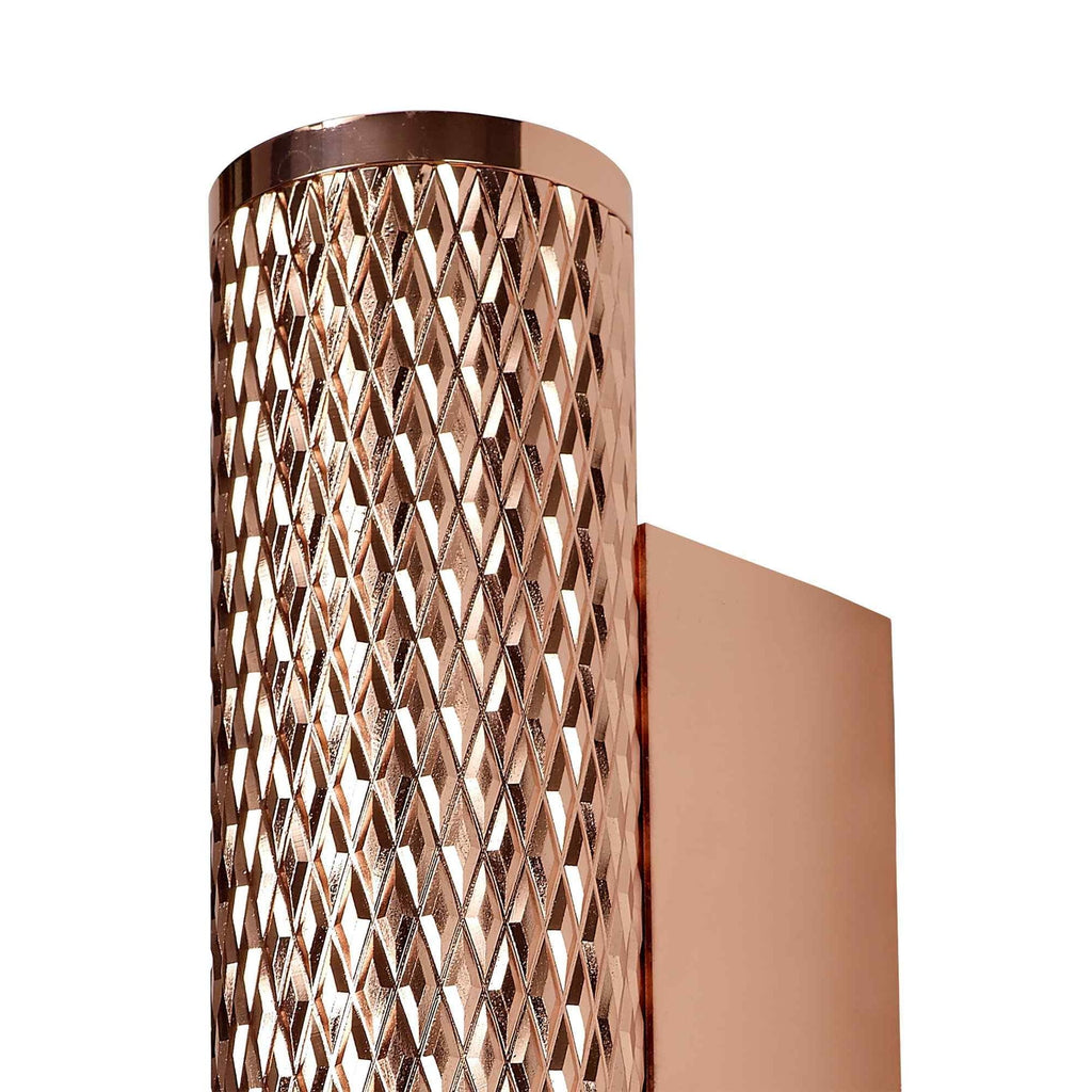 NL80419 Stockholm Wall Lamp 2 Light Rose Gold