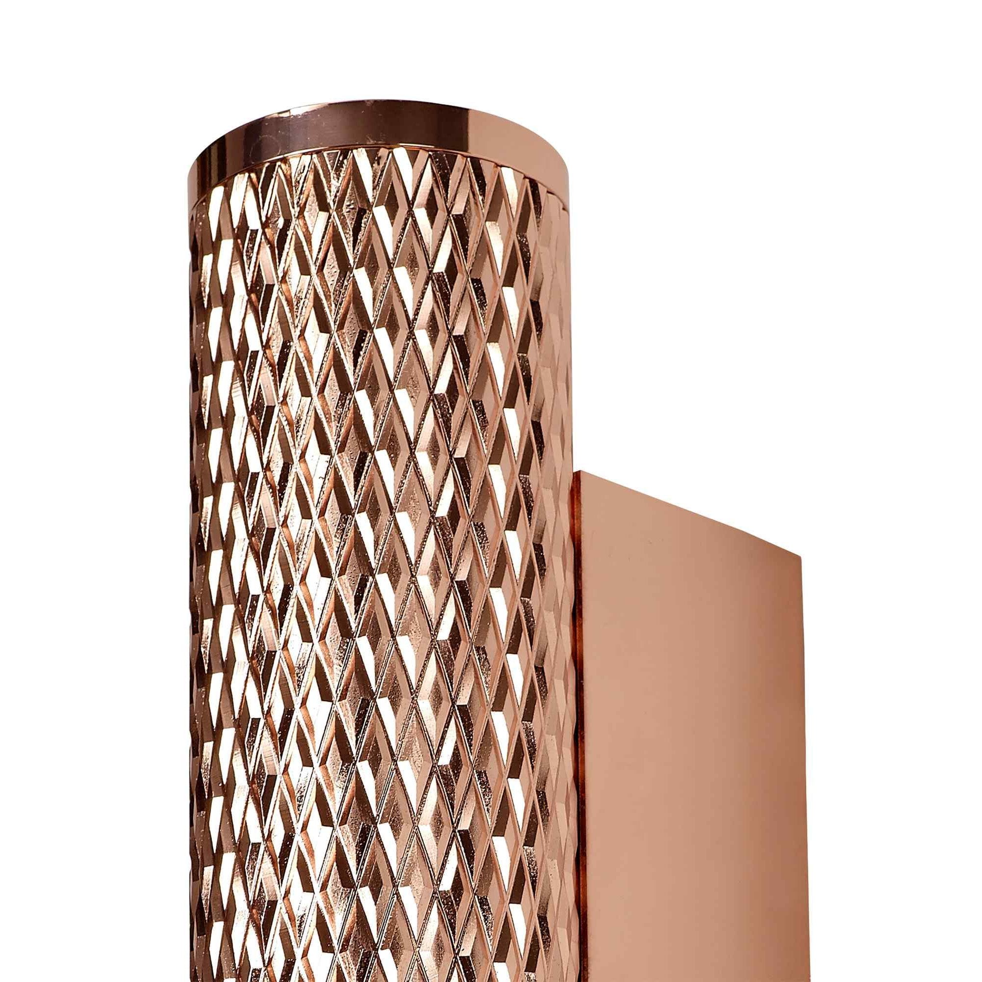 NL80419 Stockholm Wall Lamp 2 Light Rose Gold