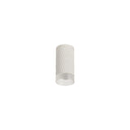 NLK01669 Stockholm 1 Light 11cm Surface Mounted Ceiling Sand White/Acrylic Ring