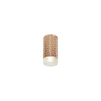 NLK01689 Stockholm  1 Light 11cm Surface Mounted Ceiling Rose Gold/Acrylic Ring