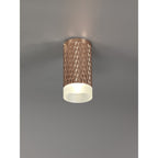NLK01689 Stockholm  1 Light 11cm Surface Mounted Ceiling Rose Gold/Acrylic Ring