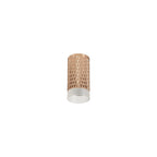 NLK01689 Stockholm  1 Light 11cm Surface Mounted Ceiling Rose Gold/Acrylic Ring