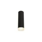 NLK01699 Stockholm 1 Light 20cm Surface Mounted Ceiling Sand Black/Acrylic Ring