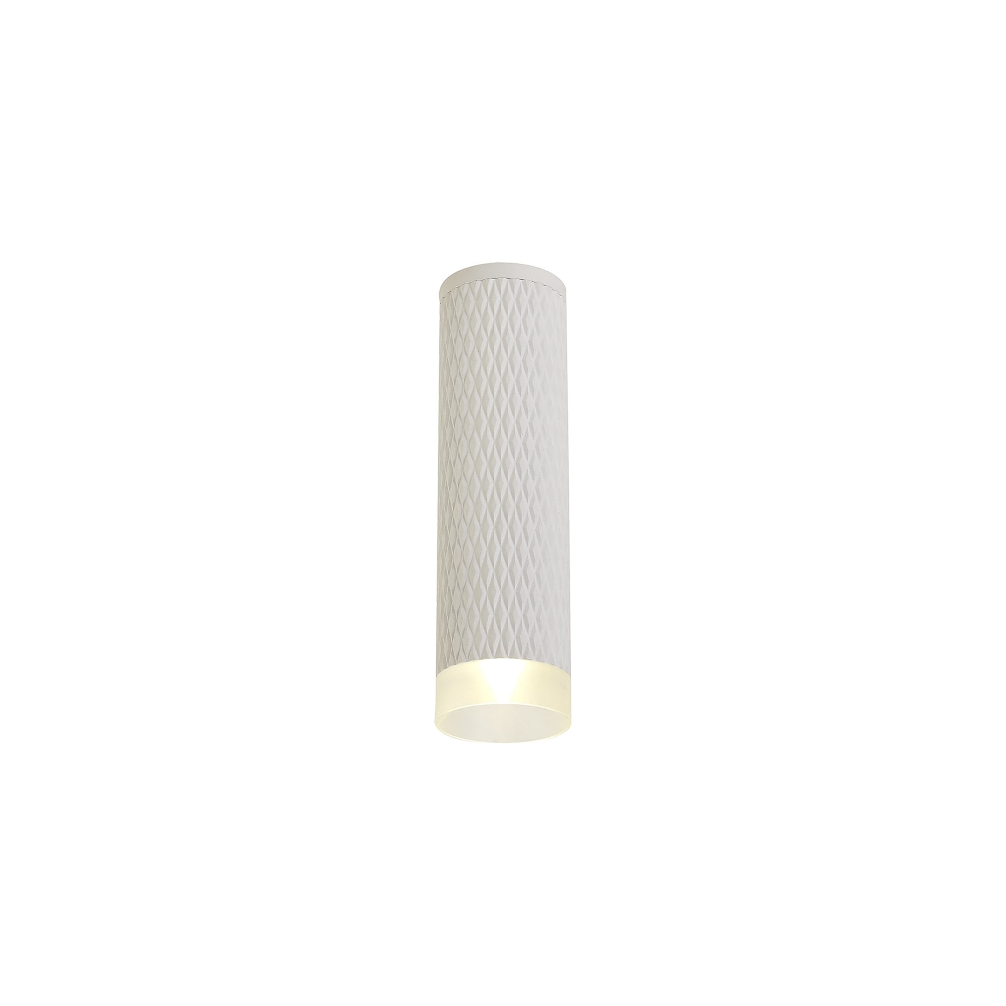 NLK01709 Stockholm  1 Light 20cm Surface Mounted Ceiling Sand White/Acrylic Ring