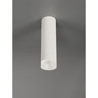 NLK01709 Stockholm  1 Light 20cm Surface Mounted Ceiling Sand White/Acrylic Ring