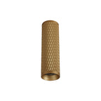 NLK01719 Stockholm 1 Light 20cm Surface Mounted Ceiling Champagne Gold/Acrylic Ring