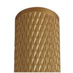 NLK01719 Stockholm 1 Light 20cm Surface Mounted Ceiling Champagne Gold/Acrylic Ring