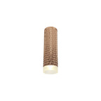 NLK01729 Stockholm 1 Light 20cm Surface Mounted Ceiling Rose Gold/Acrylic Ring