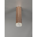 NLK01729 Stockholm 1 Light 20cm Surface Mounted Ceiling Rose Gold/Acrylic Ring