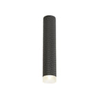 NLK01739 Stockholm 1 Light 30cm Surface Mounted Ceiling Sand Black/Acrylic Ring