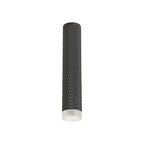 NLK01739 Stockholm 1 Light 30cm Surface Mounted Ceiling Sand Black/Acrylic Ring