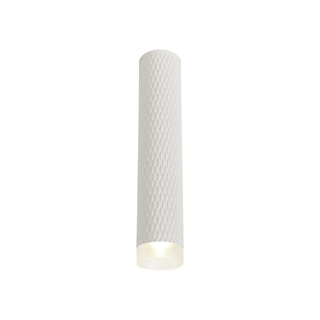 NLK01749 Stockholm 1 Light 30cm Surface Mounted Ceiling Sand White/Acrylic Ring
