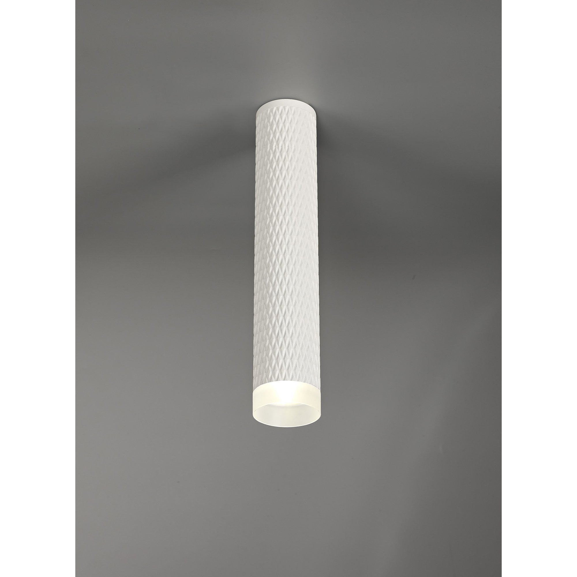 NLK01749 Stockholm 1 Light 30cm Surface Mounted Ceiling Sand White/Acrylic Ring