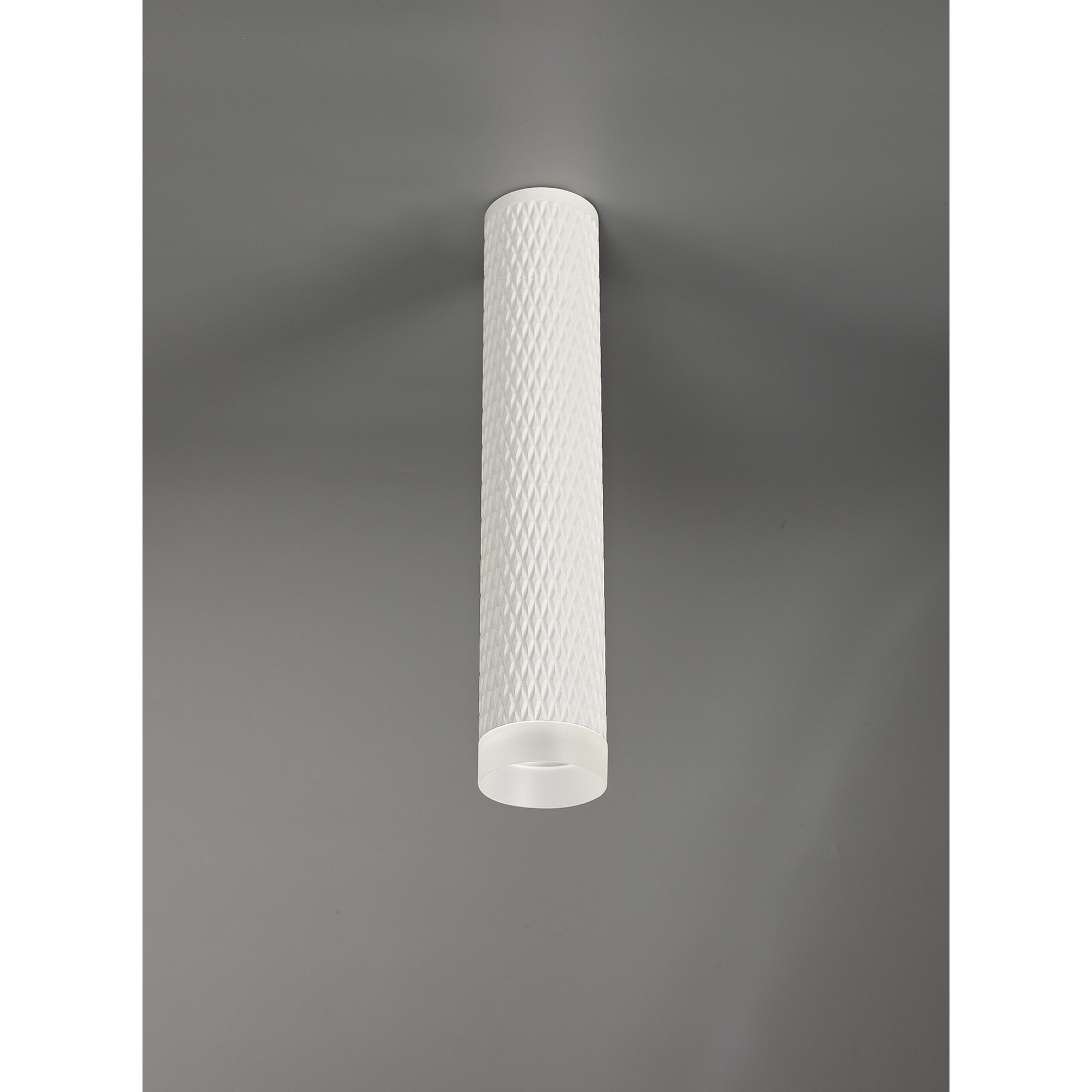 NLK01749 Stockholm 1 Light 30cm Surface Mounted Ceiling Sand White/Acrylic Ring