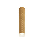 NLK01759 Stockholm  1 Light 30cm Surface Mounted Ceiling Champagne Gold/Acrylic Ring