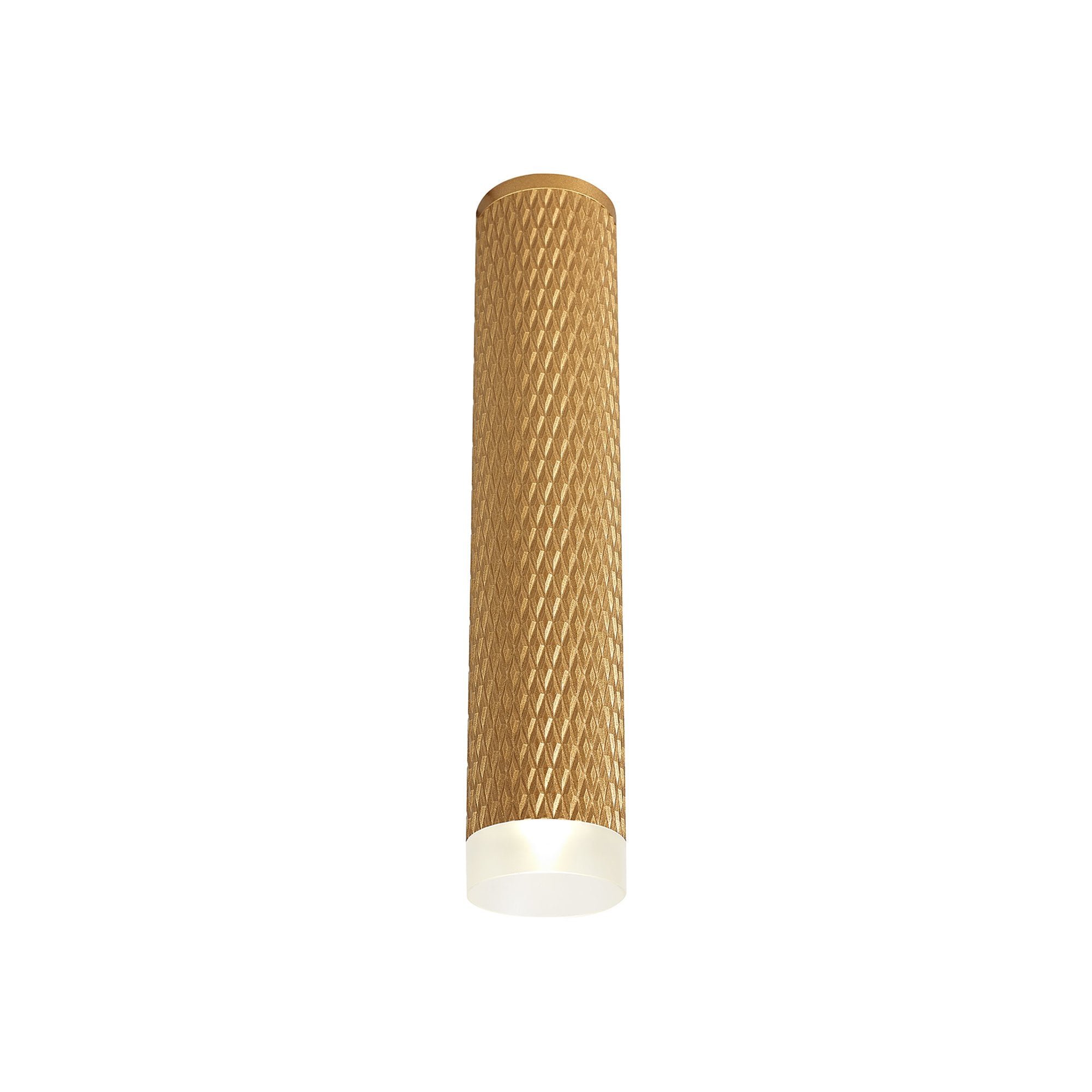 NLK01759 Stockholm  1 Light 30cm Surface Mounted Ceiling Champagne Gold/Acrylic Ring