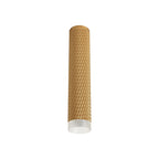 NLK01759 Stockholm  1 Light 30cm Surface Mounted Ceiling Champagne Gold/Acrylic Ring