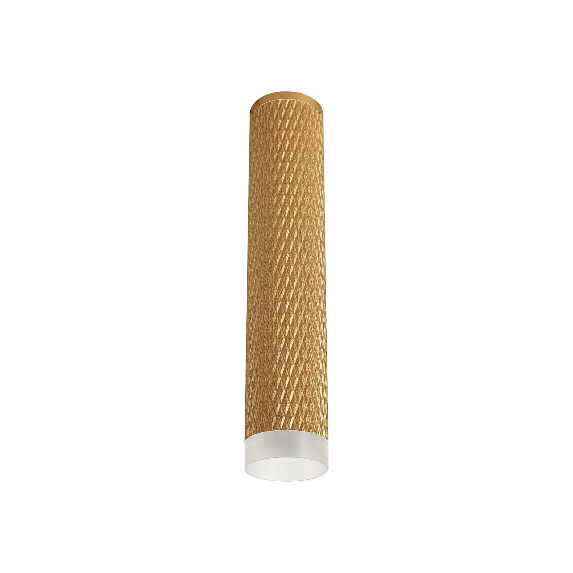 NLK01759 Stockholm  1 Light 30cm Surface Mounted Ceiling Champagne Gold/Acrylic Ring