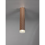NLK01769 Stockholm 1 Light 30cm Surface Mounted Ceiling Rose Gold/Acrylic Ring