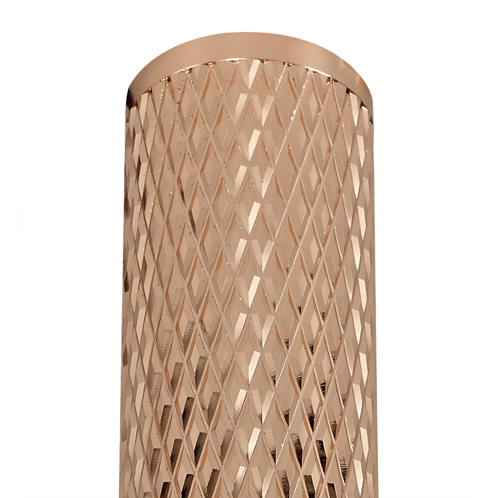 NLK01769 Stockholm 1 Light 30cm Surface Mounted Ceiling Rose Gold/Acrylic Ring