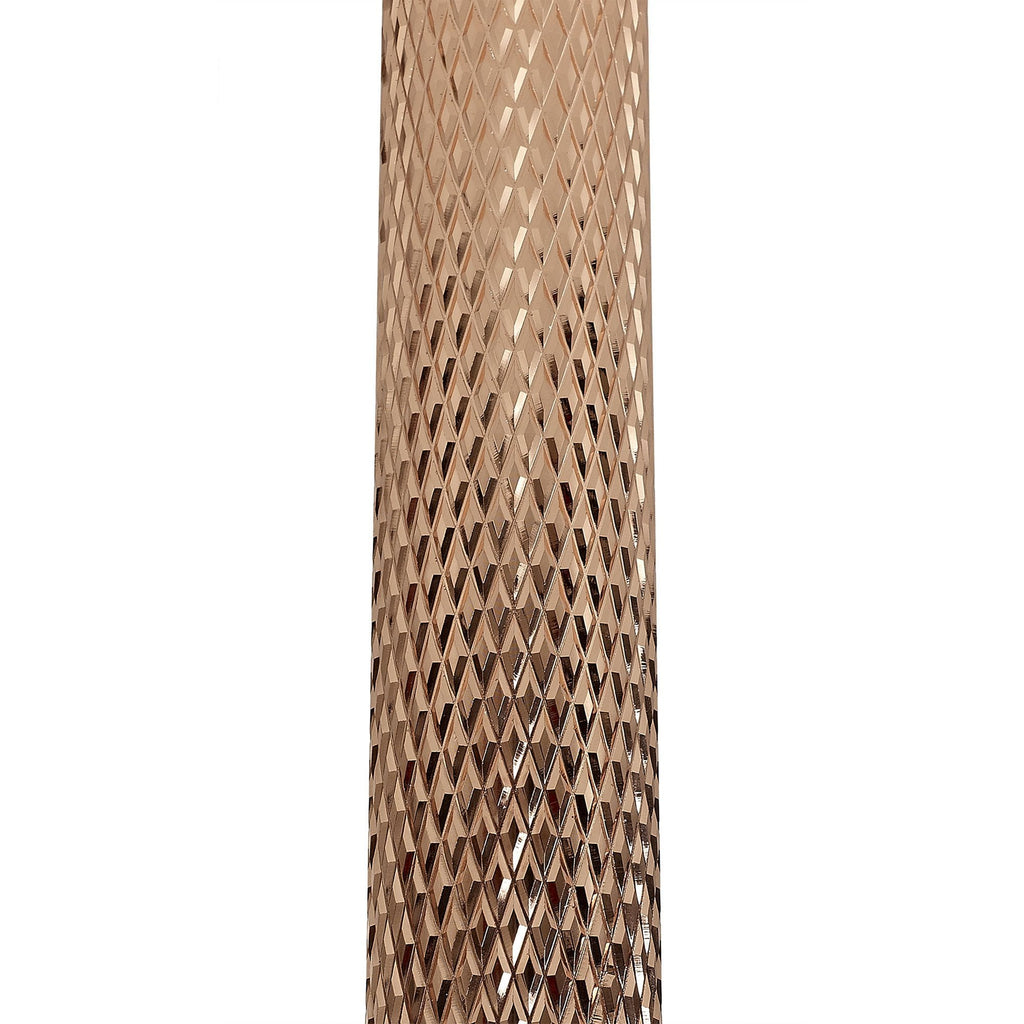 NLK01769 Stockholm 1 Light 30cm Surface Mounted Ceiling Rose Gold/Acrylic Ring