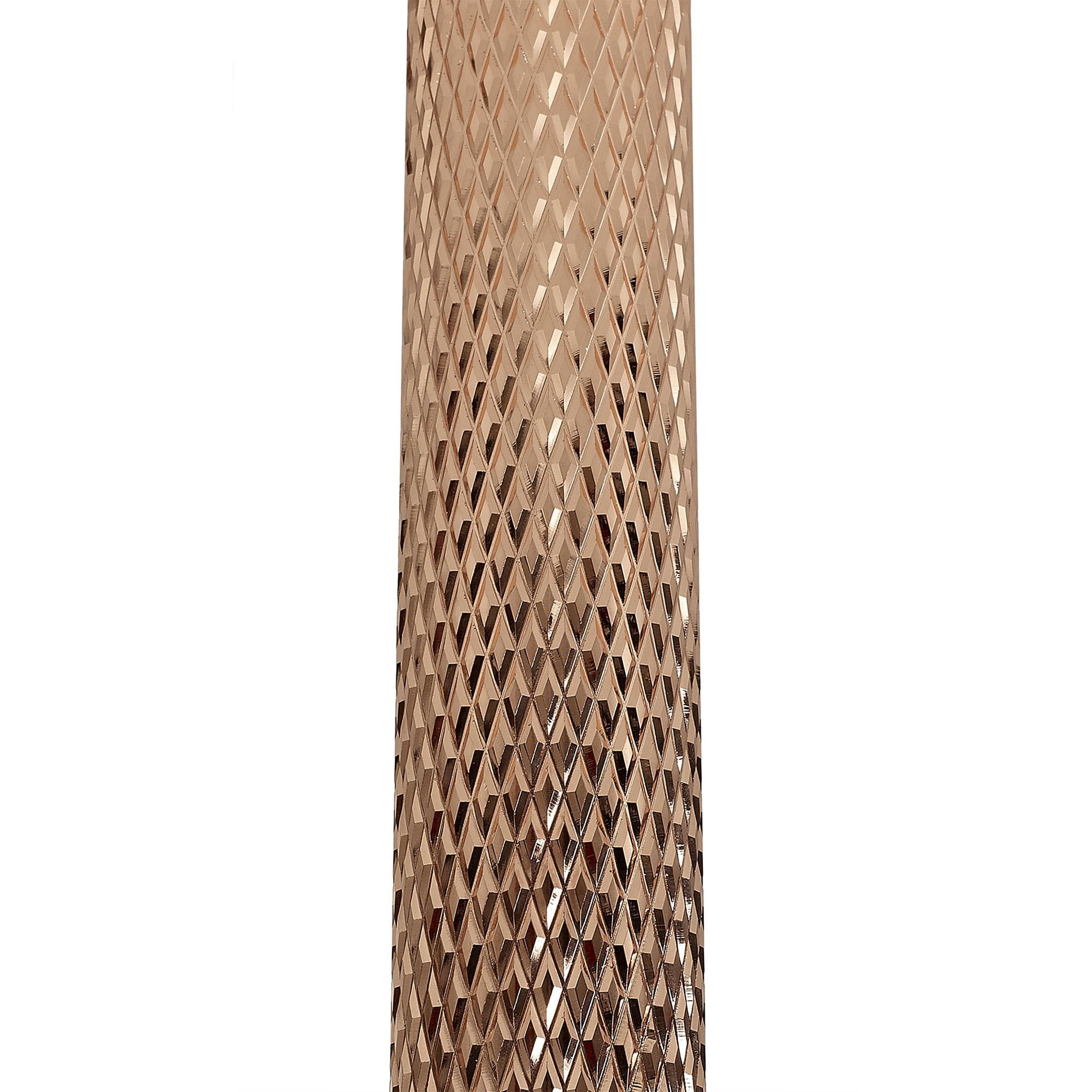 NLK01769 Stockholm 1 Light 30cm Surface Mounted Ceiling Rose Gold/Acrylic Ring